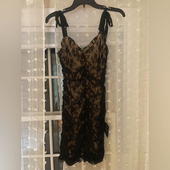 Be Mine Forever Light Pink Floral Lace Ruched Bodycon Dress
